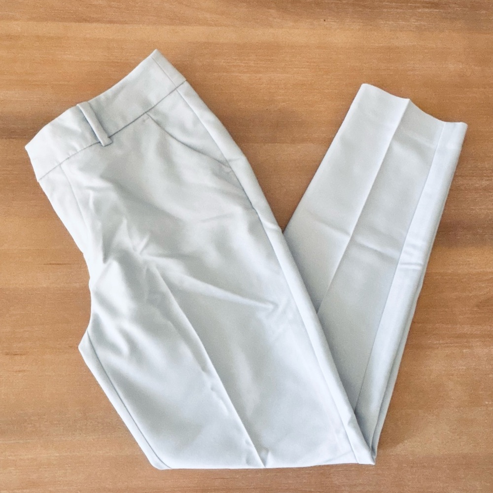 A New Day Light Blue Stretch Dress Pants, Cotton Blend Business Casual Size 2